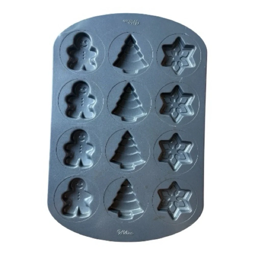 Wilton Festive Gray Cookie Mold Pan